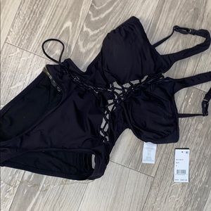 One piece swimsuit black kenneth cole
